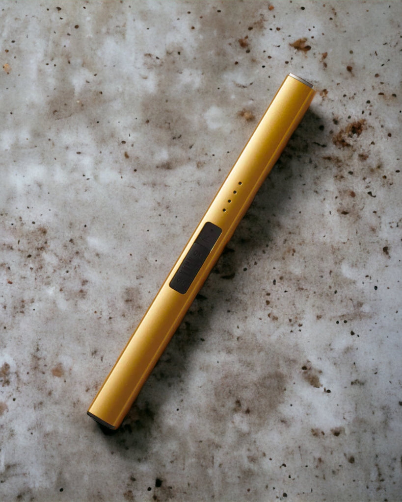 GOLD RECHARGEABLE LIGHTER – The Aromaux Co.